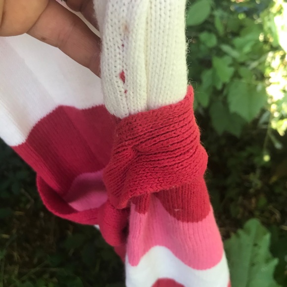 🔴Cute Striped Belted Turtle Neck Sweater Shirt Dress - Picture 4 of 9